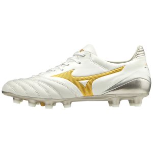 Mizuno Morelia Neo Kl II Bayan Krampon Beyaz/Altın (Tr.IVW)